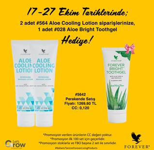 Aloe Cooling Lotion / 2 li promosyon set