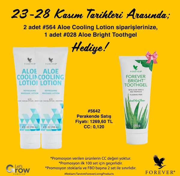 Aloe Cooling Lotion / 2 li promosyon set